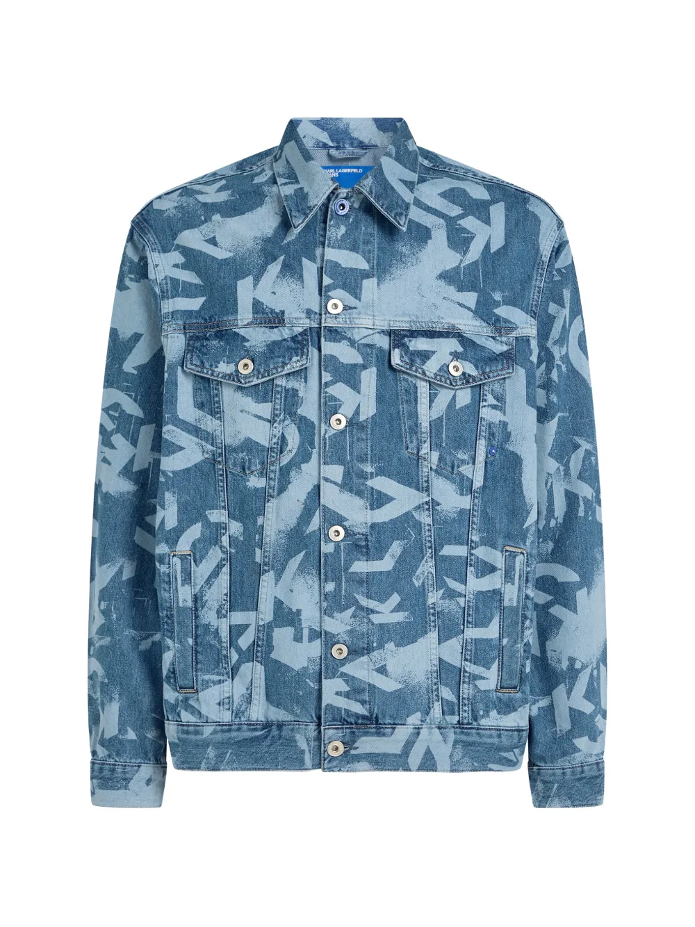 Karl Lagerfeld Jeans Giacca con stampa - Blu