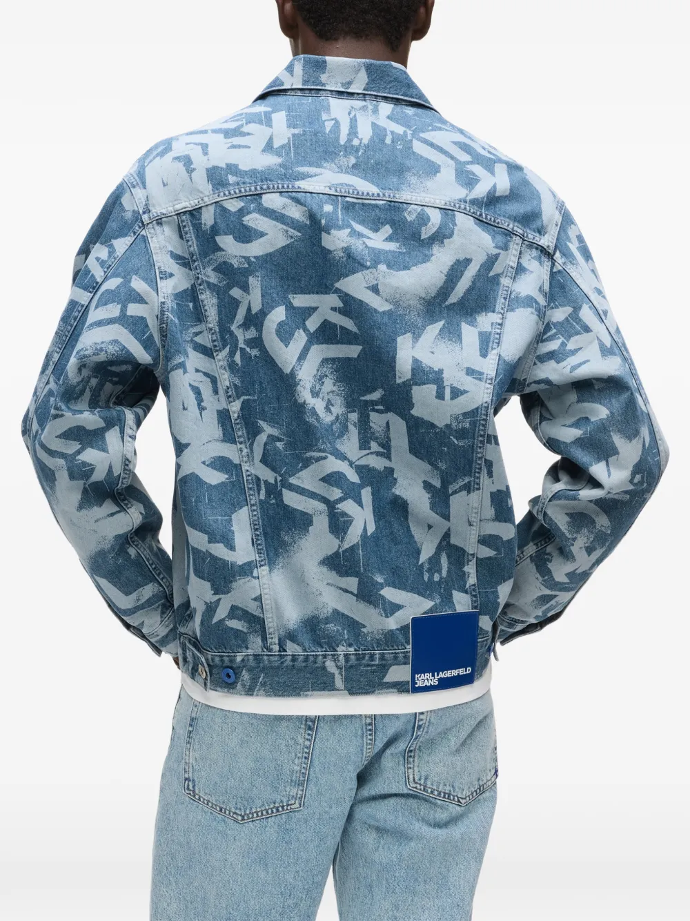 Karl Lagerfeld Jeans Jack met print Blauw