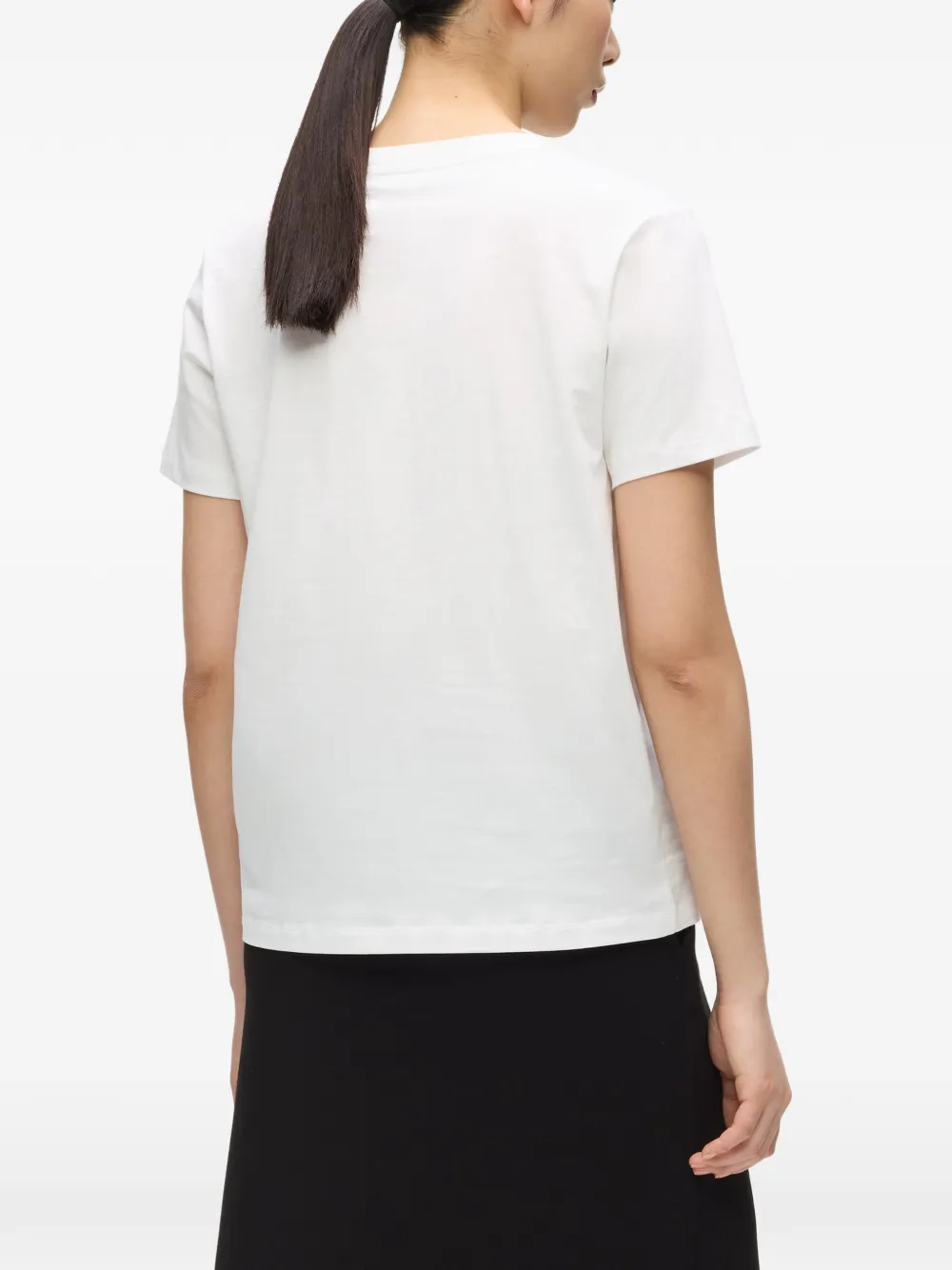 Karl Lagerfeld T-shirt met V-hals Wit