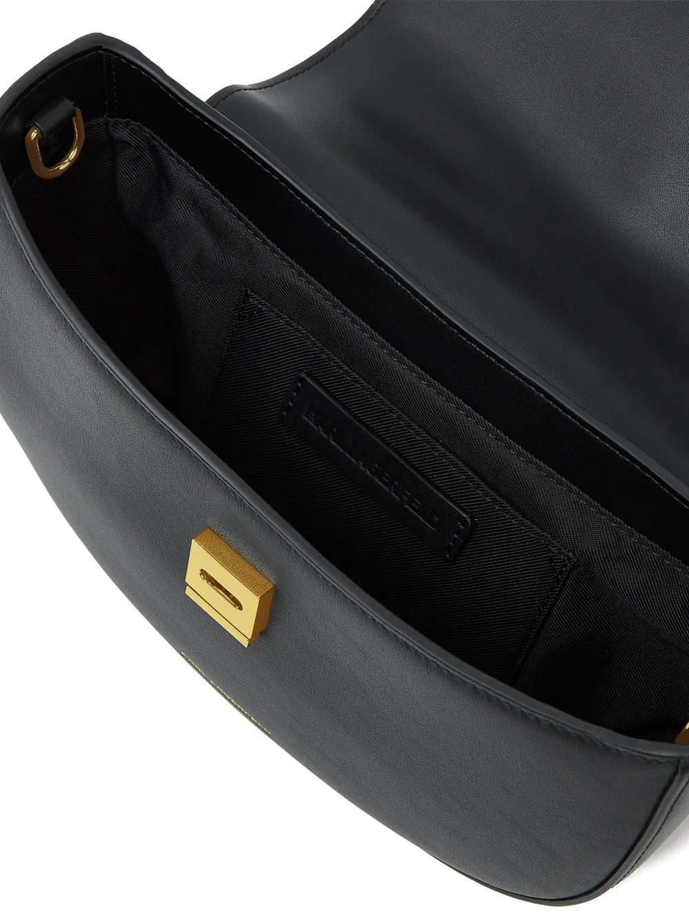 Karl Lagerfeld Leren shopper Zwart