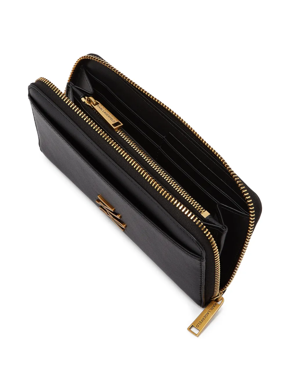Karl Lagerfeld K Autograph continental portemonnee Zwart
