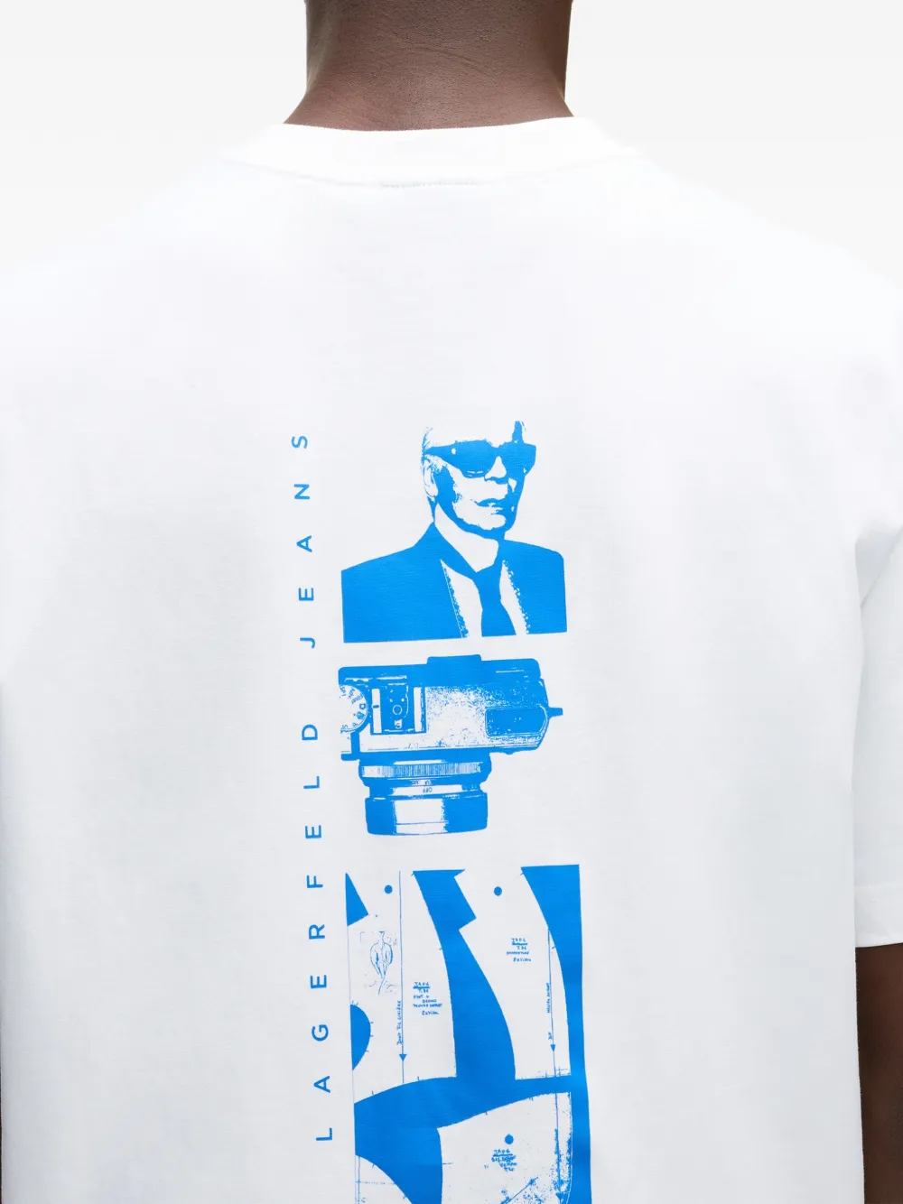 Karl Lagerfeld Jeans T-shirt met grafische print Wit