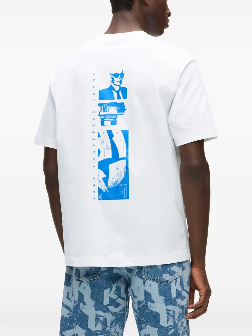 Karl Lagerfeld Jeans T-shirt met grafische print Wit