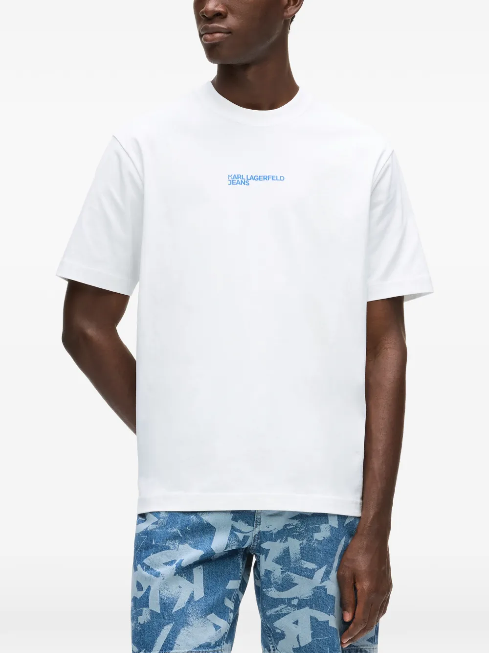 Karl Lagerfeld Jeans T-shirt met grafische print Wit