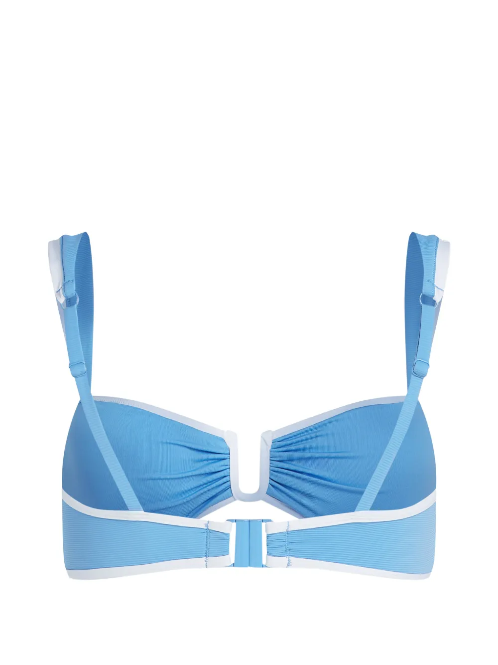Karl Lagerfeld Signature bandeau bikinitop Blauw