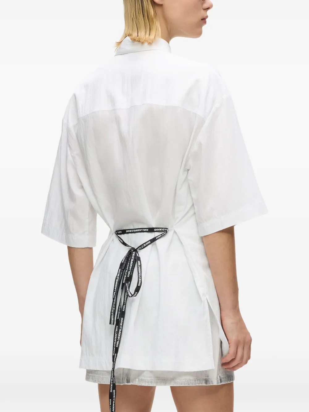 Karl Lagerfeld Jeans Blouse met korte mouwen Wit