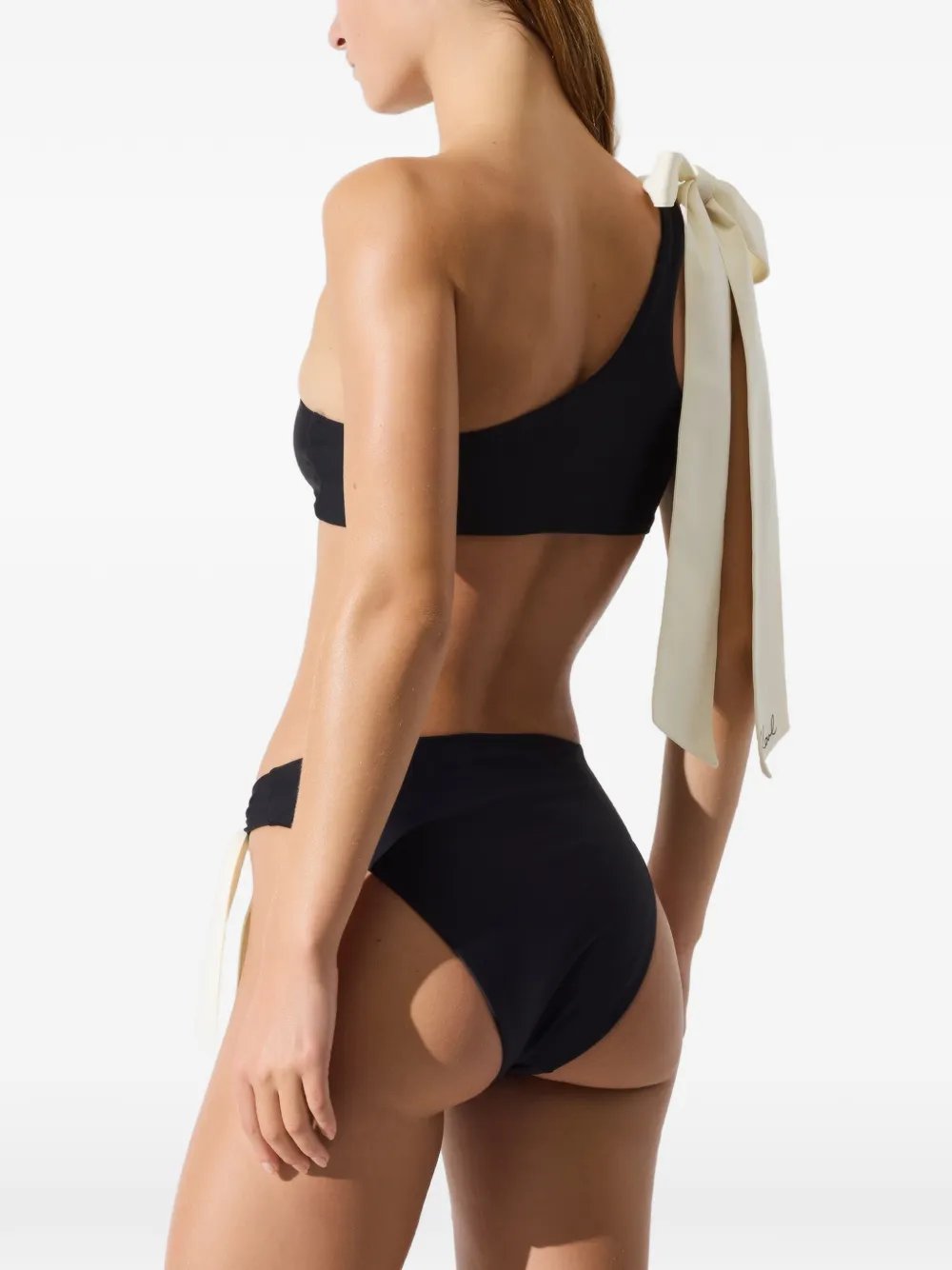 Karl Lagerfeld Bikinitop met strikdetail Zwart