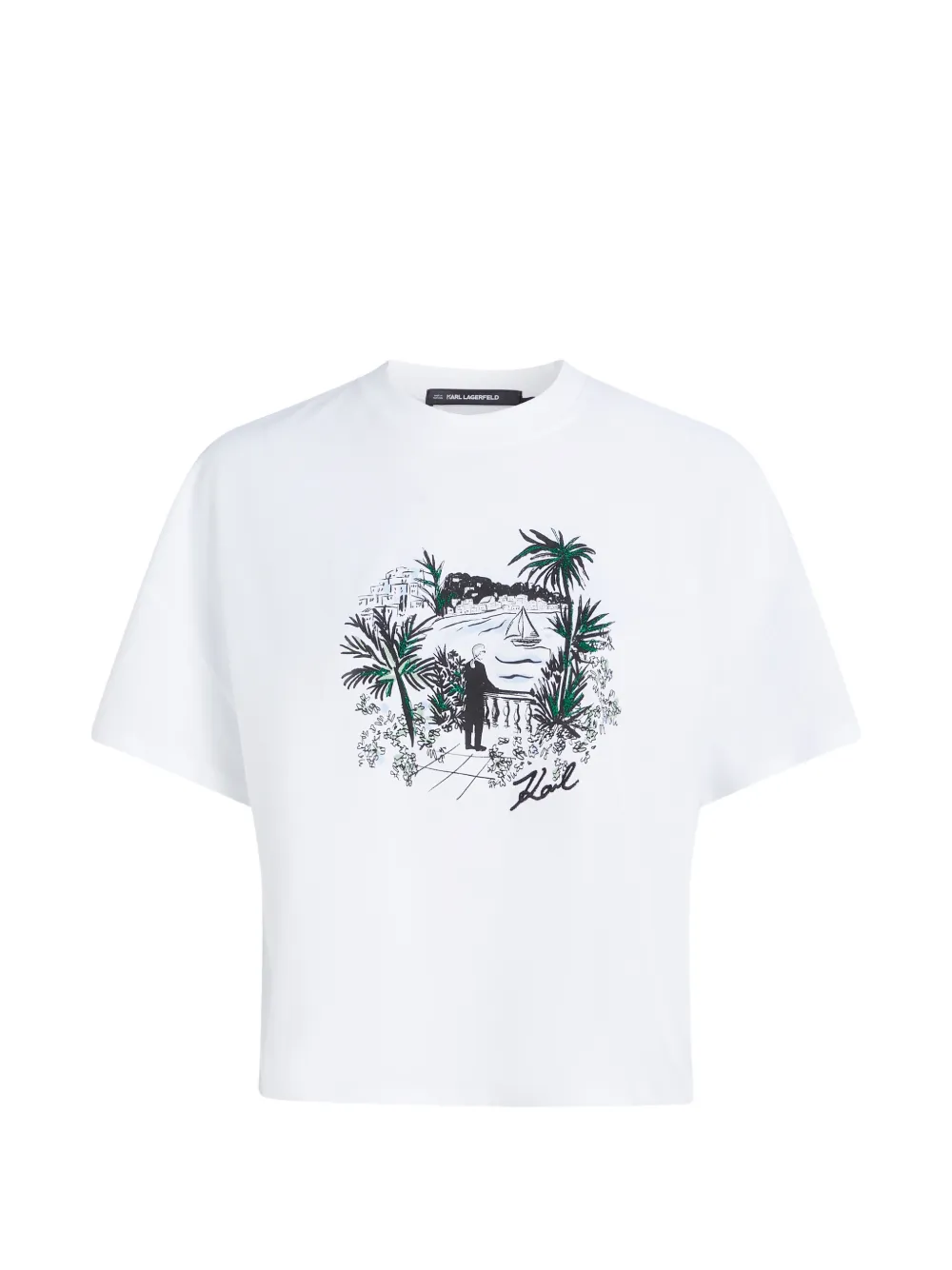 Karl Lagerfeld T-shirt con grafica - Bianco