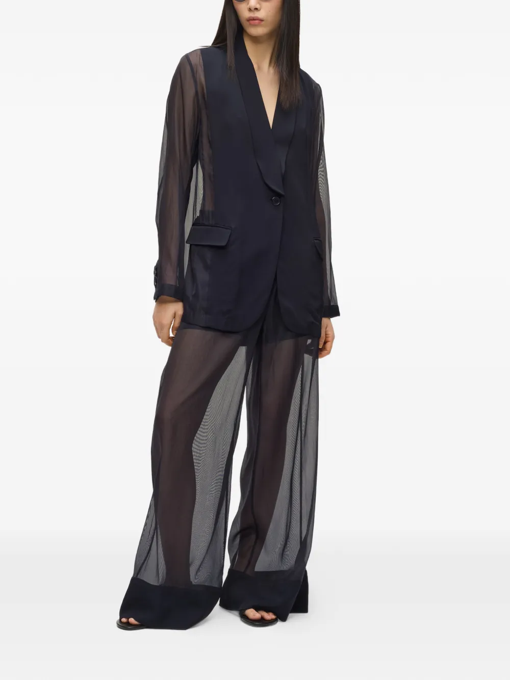  Karl Lagerfeld Long-sleeve Blazer - Black 