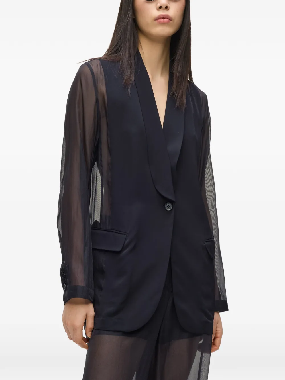  Karl Lagerfeld Long-sleeve Blazer - Black 