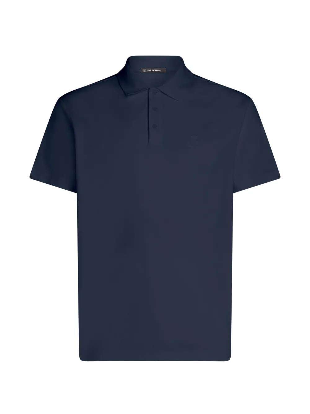 Karl Lagerfeld Polo Kameo in piqué con logo - Blu