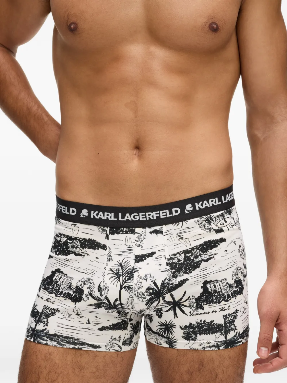 Karl Lagerfeld Villa la Vigie boxershorts Wit