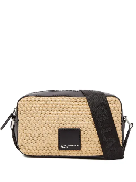 logo-patch cross body bag