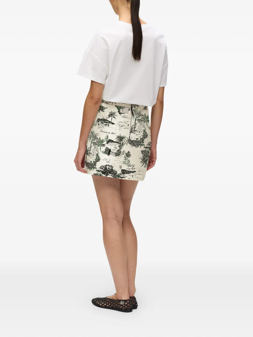 Karl Lagerfeld Mini-rok met print Beige