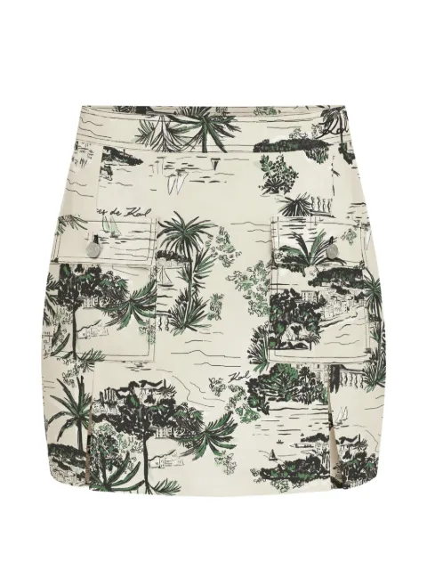 Karl Lagerfeld mini printed pocket skirt