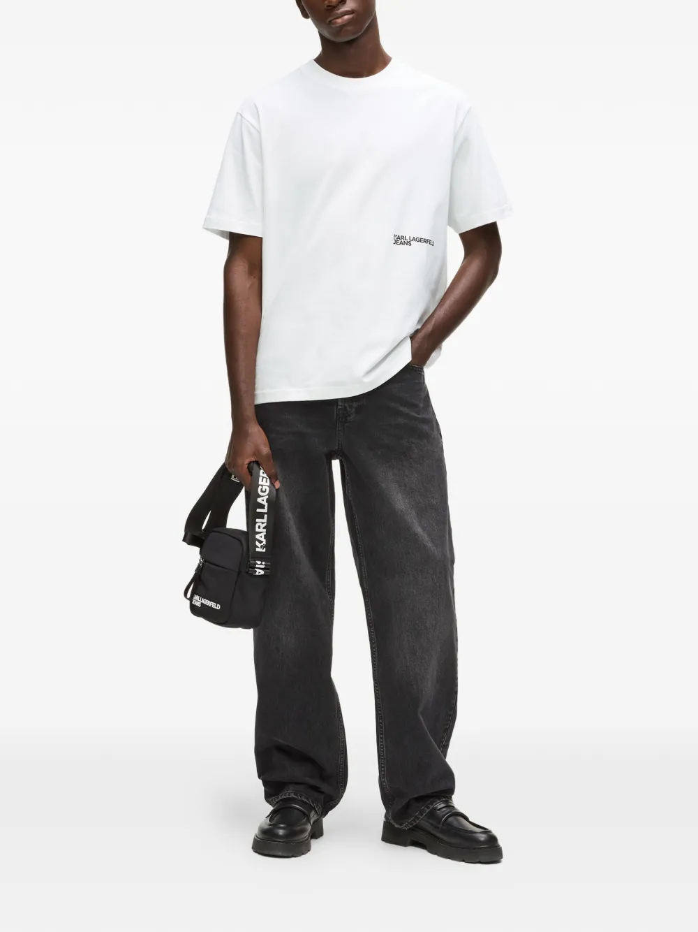Karl Lagerfeld Jeans T-shirt met grafische print Wit