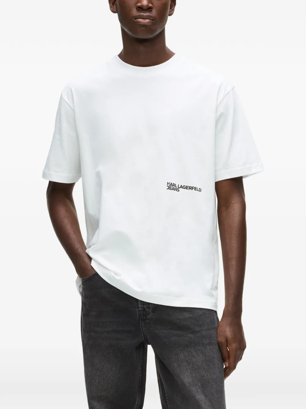 Karl Lagerfeld Jeans T-shirt met grafische print Wit