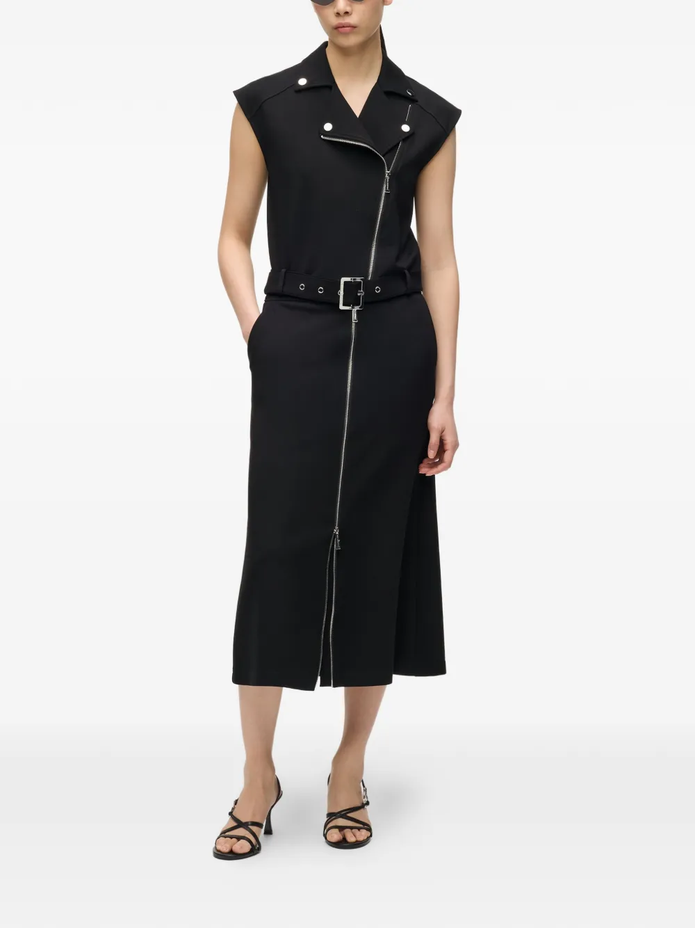 Karl Lagerfeld Bikerjack met rits Zwart
