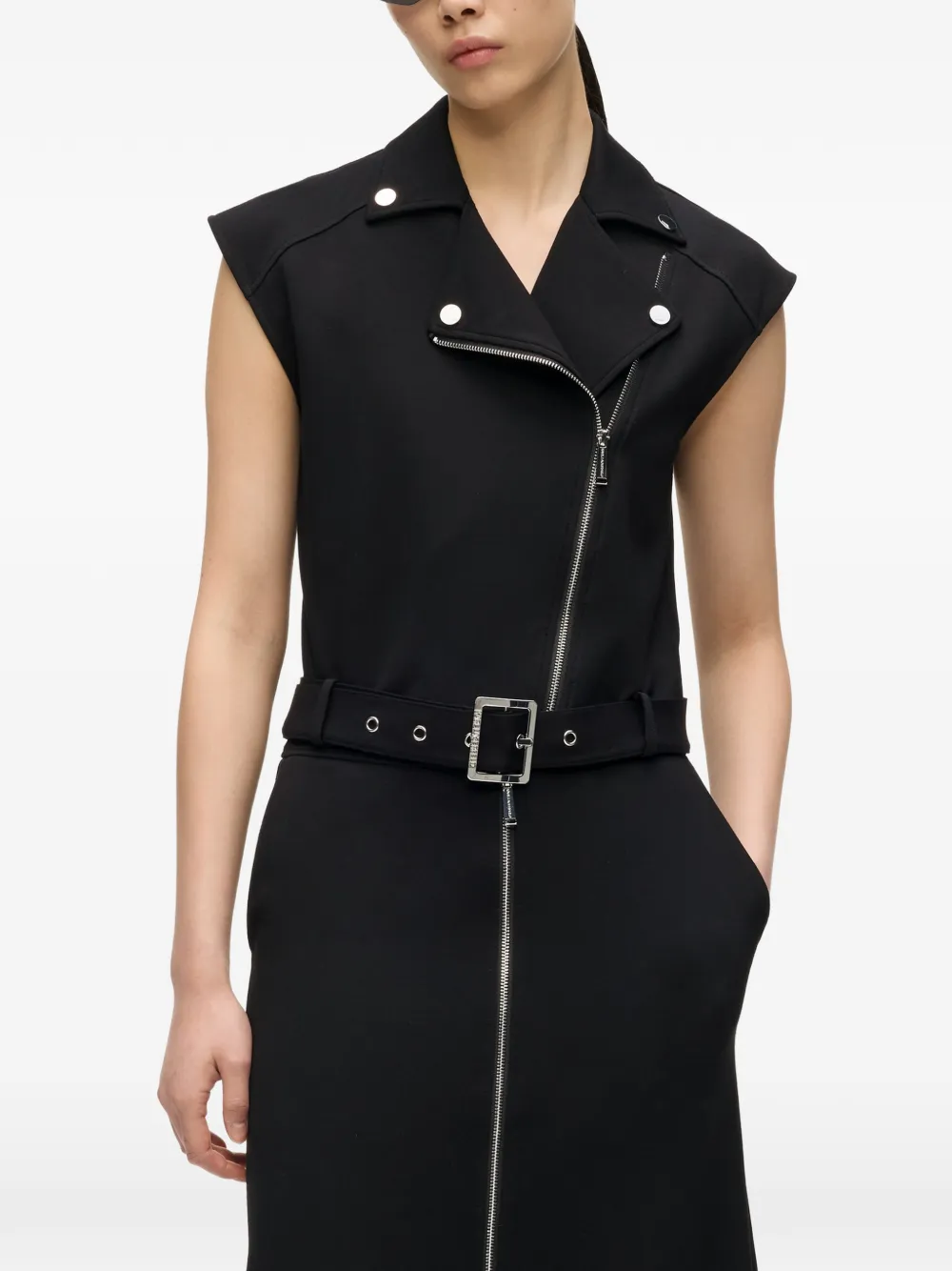 Karl Lagerfeld Bikerjack met rits Zwart