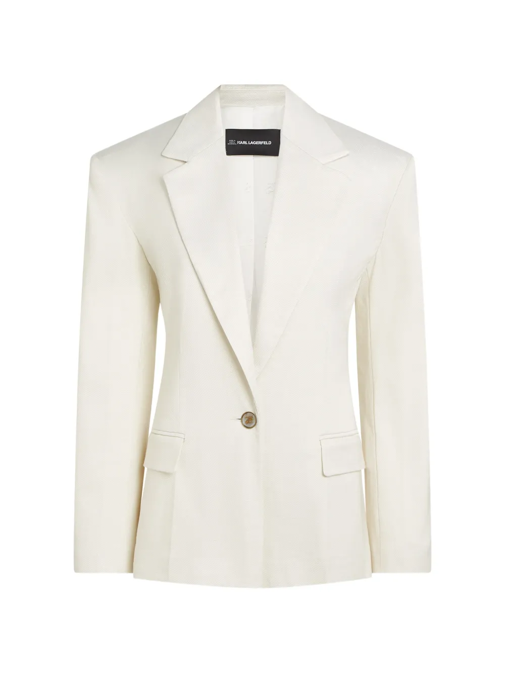 Karl Lagerfeld long-sleeve button blazer - Neutrals