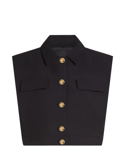 Karl Lagerfeld top con bolsillo y botones