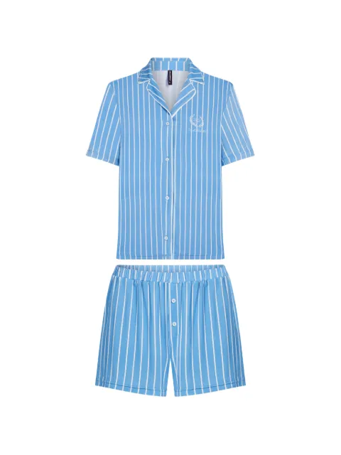 Karl Lagerfeld pinstripe button pyjama set