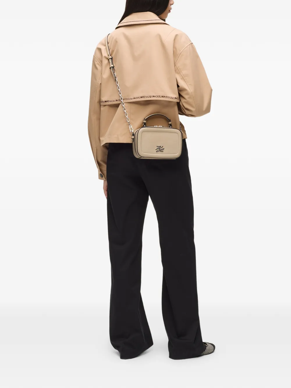 Karl Lagerfeld K Autograph kleine crossbodytas Beige