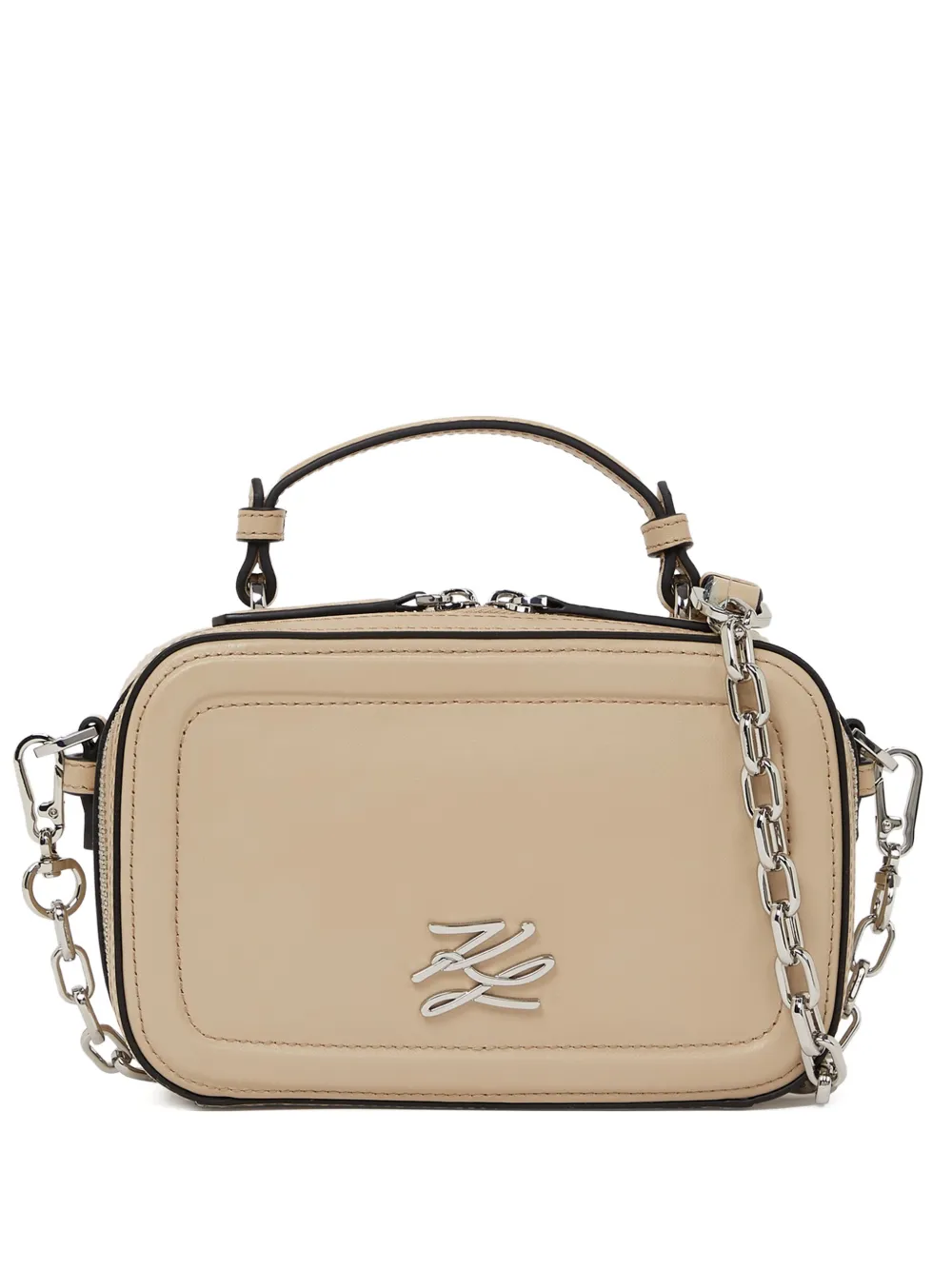 Karl Lagerfeld Borsa a tracolla K/Autograph piccola - Toni neutri