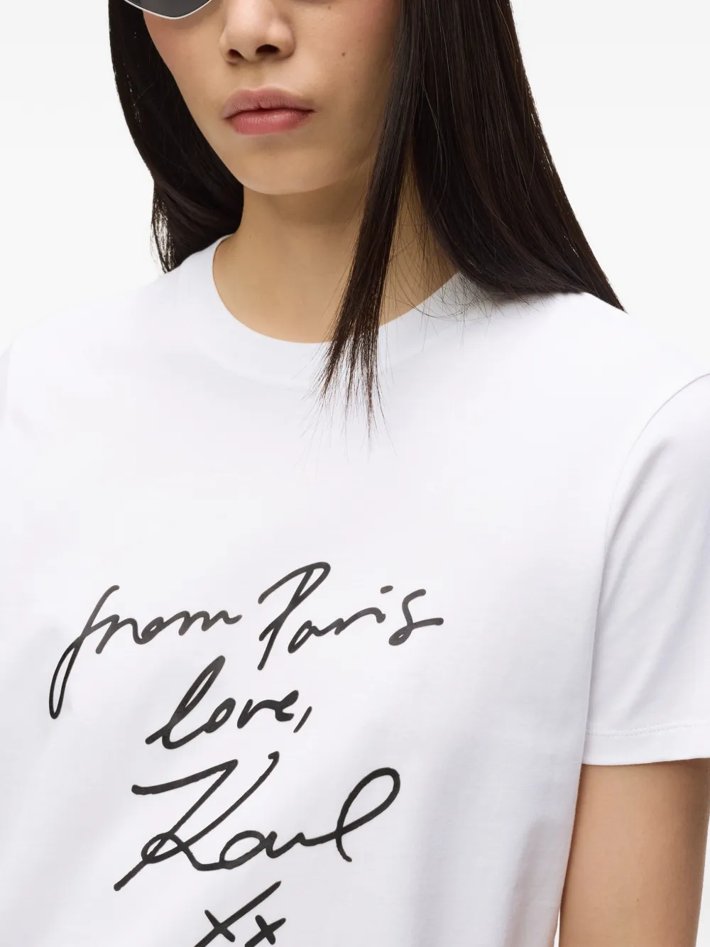 Karl Lagerfeld T-shirt met grafische print Wit