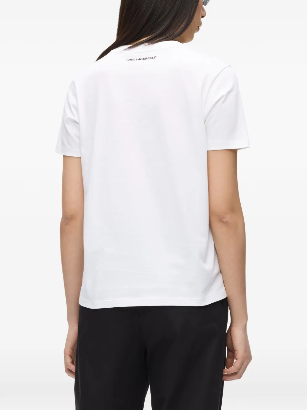 Karl Lagerfeld T-shirt met grafische print Wit