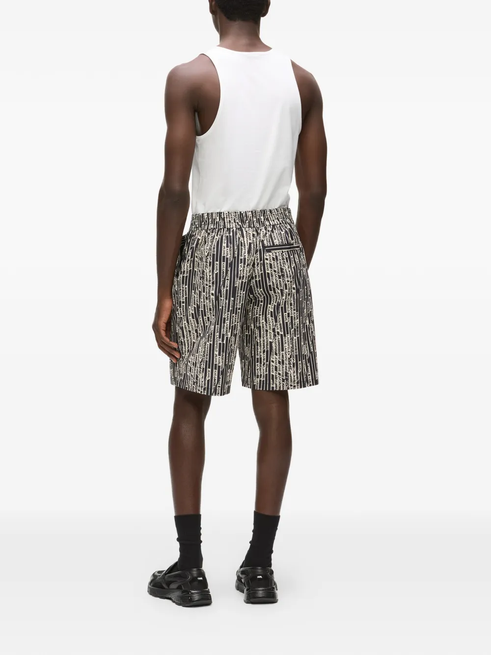 Karl Lagerfeld Jeans Shorts met print Zwart