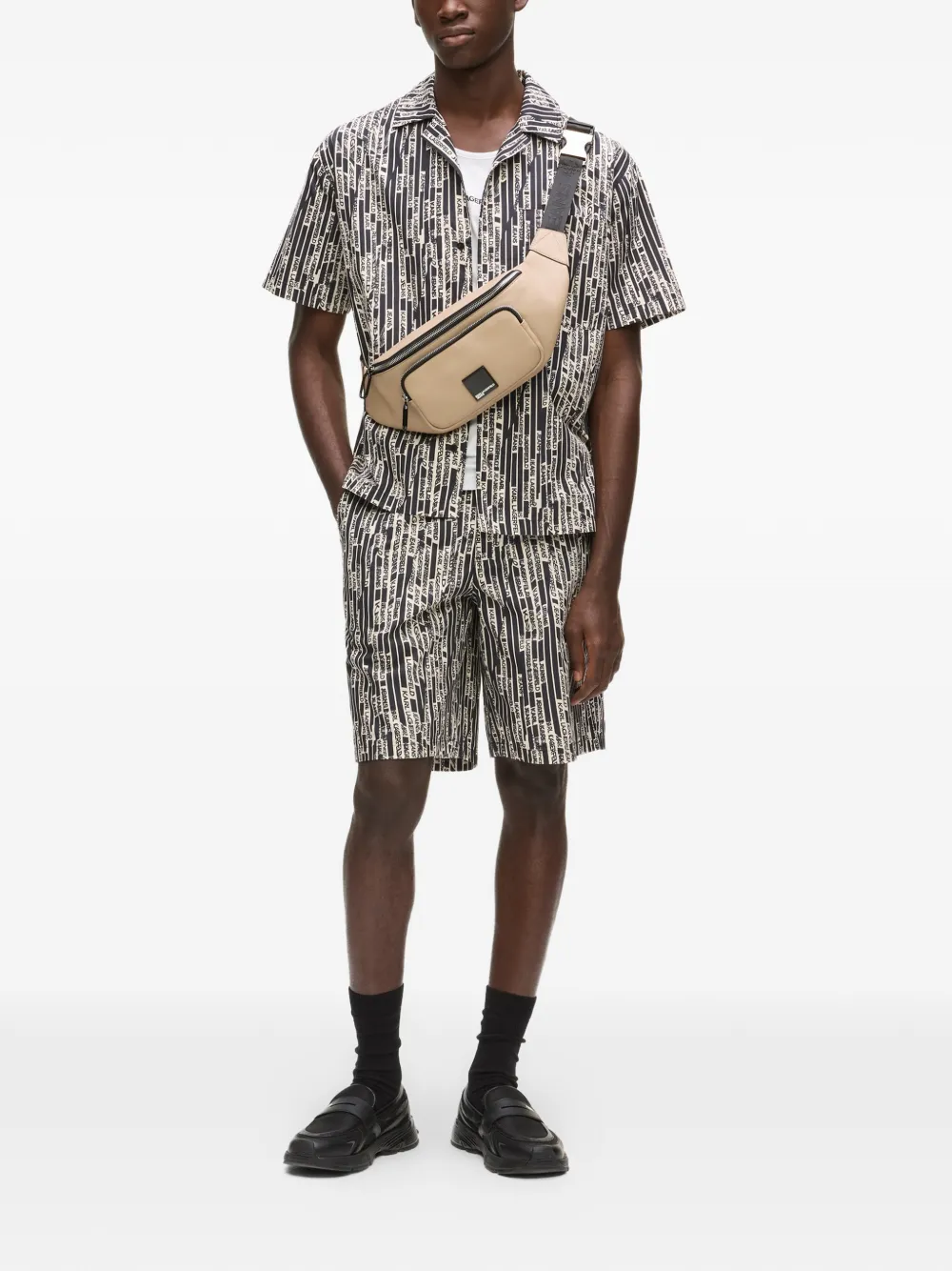 Karl Lagerfeld Jeans Shorts met print Zwart