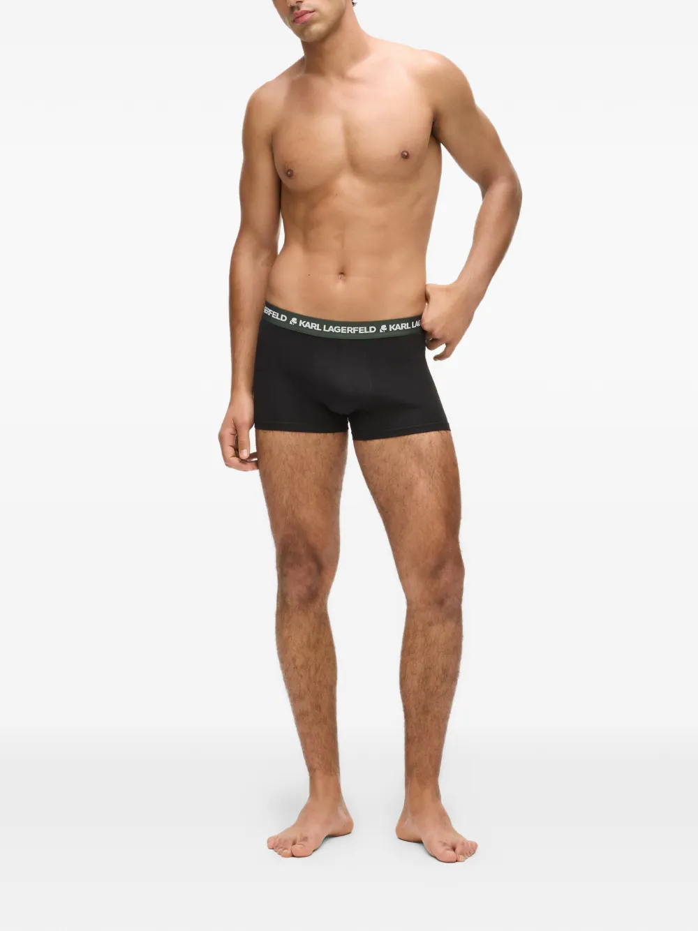 Karl Lagerfeld Boxershorts met logoband Zwart