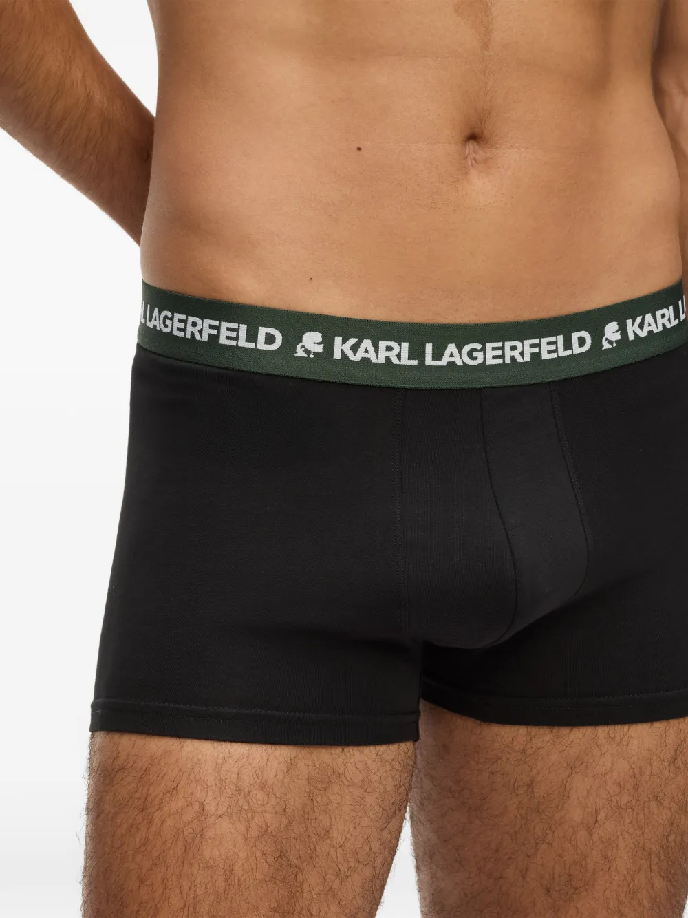 Karl Lagerfeld Boxershorts met logoband Zwart