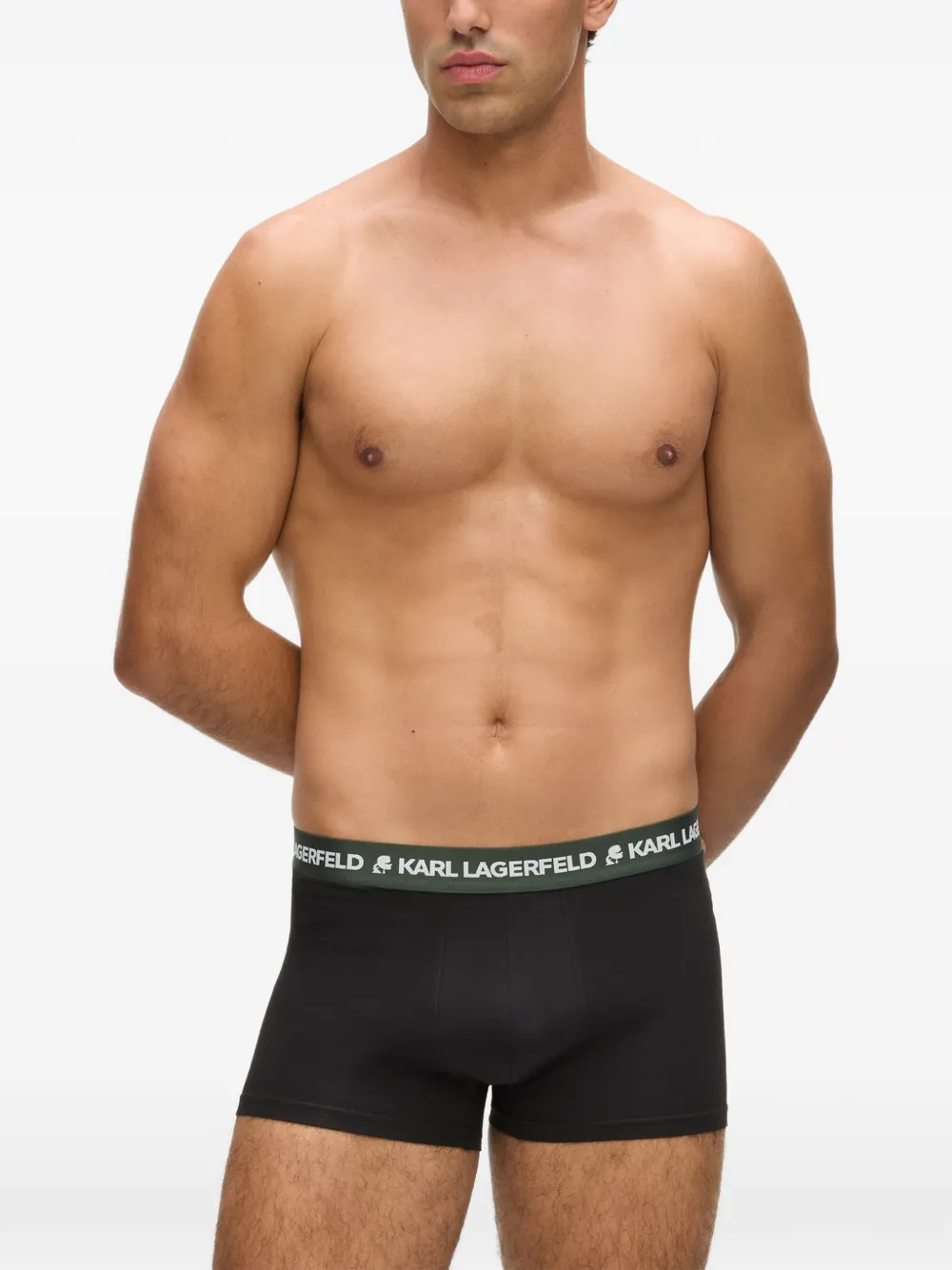 Karl Lagerfeld Boxershorts met logoband Zwart