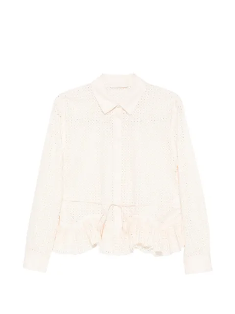 Ulla Johnson Kelila cut-out long-sleeve shirt