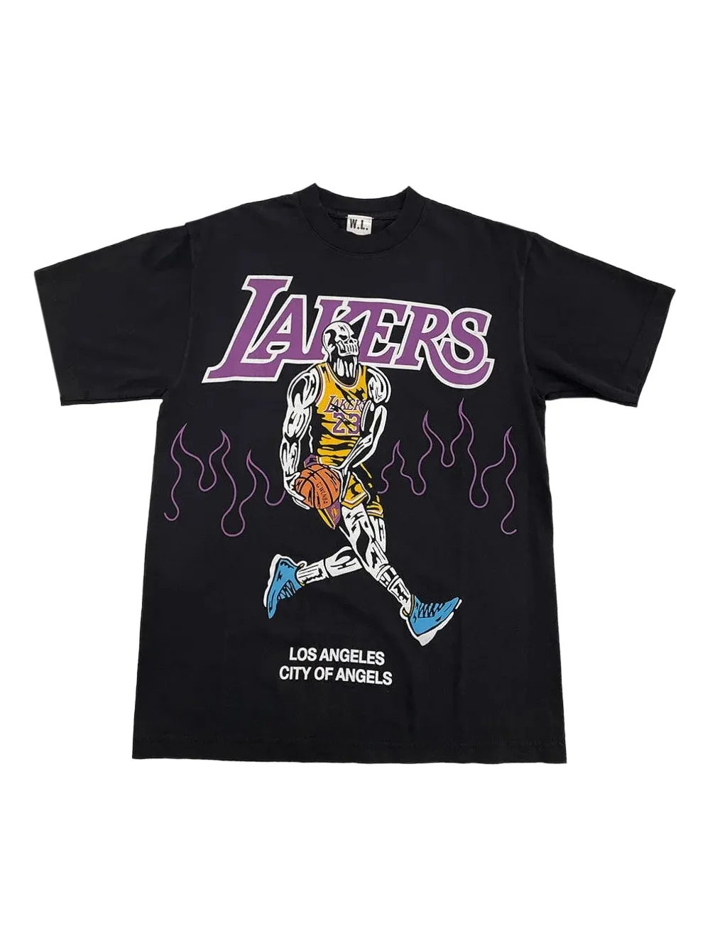 Warren Lotas x NBA LeBron James T-shirt | Black | Image 1