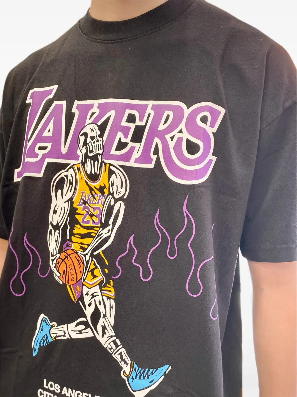 Warren Lotas x NBA LeBron James T-shirt - Zwart