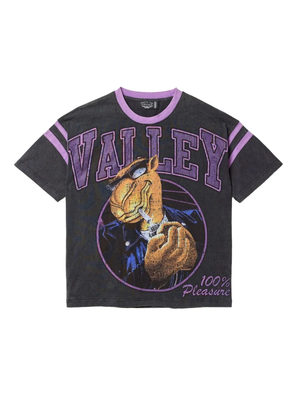 Vale playera Purple Rays Bling | negro | Image 1