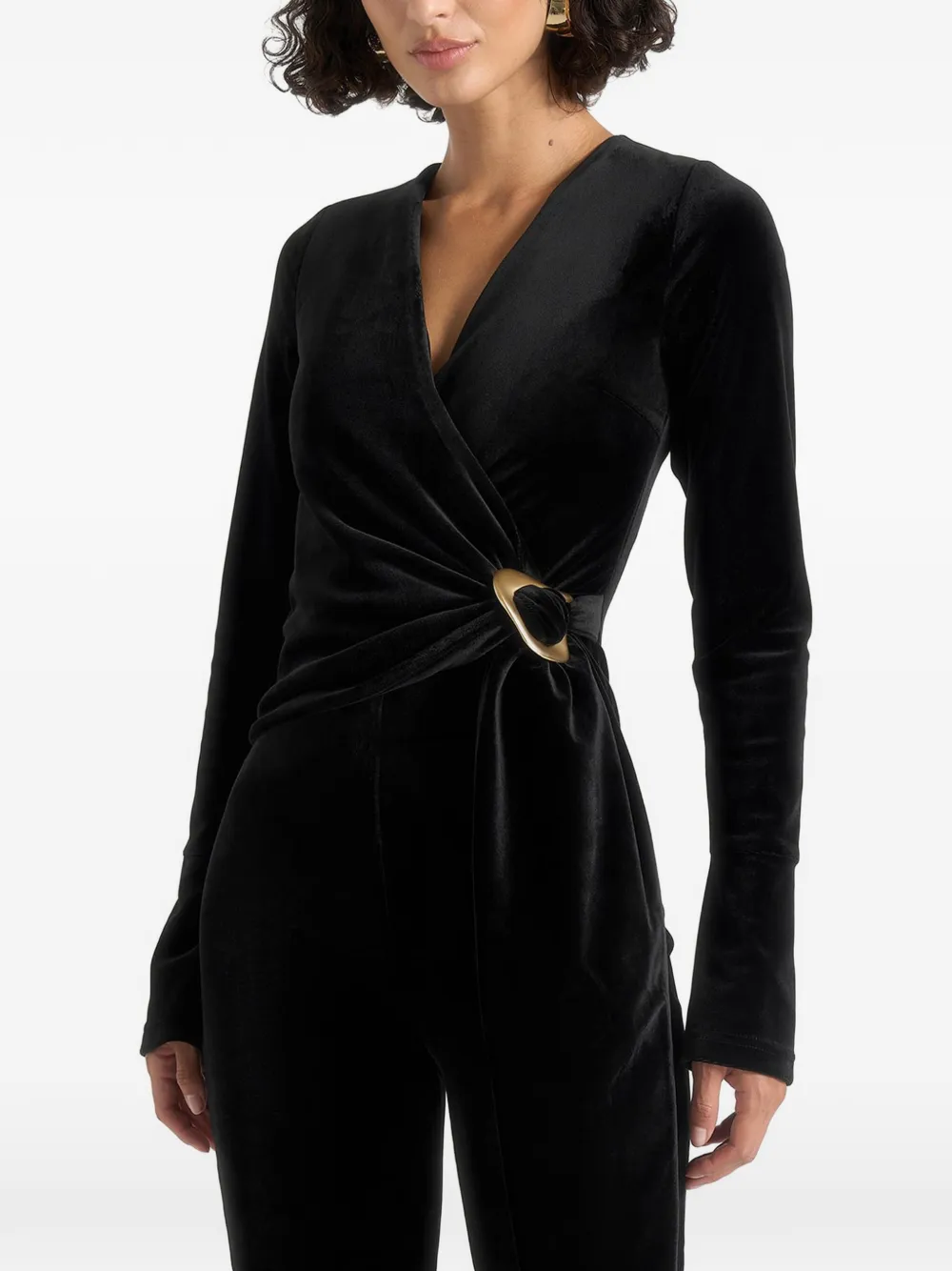 Manière De Voir Solel velour-effect jumpsuit | negro | Image 1