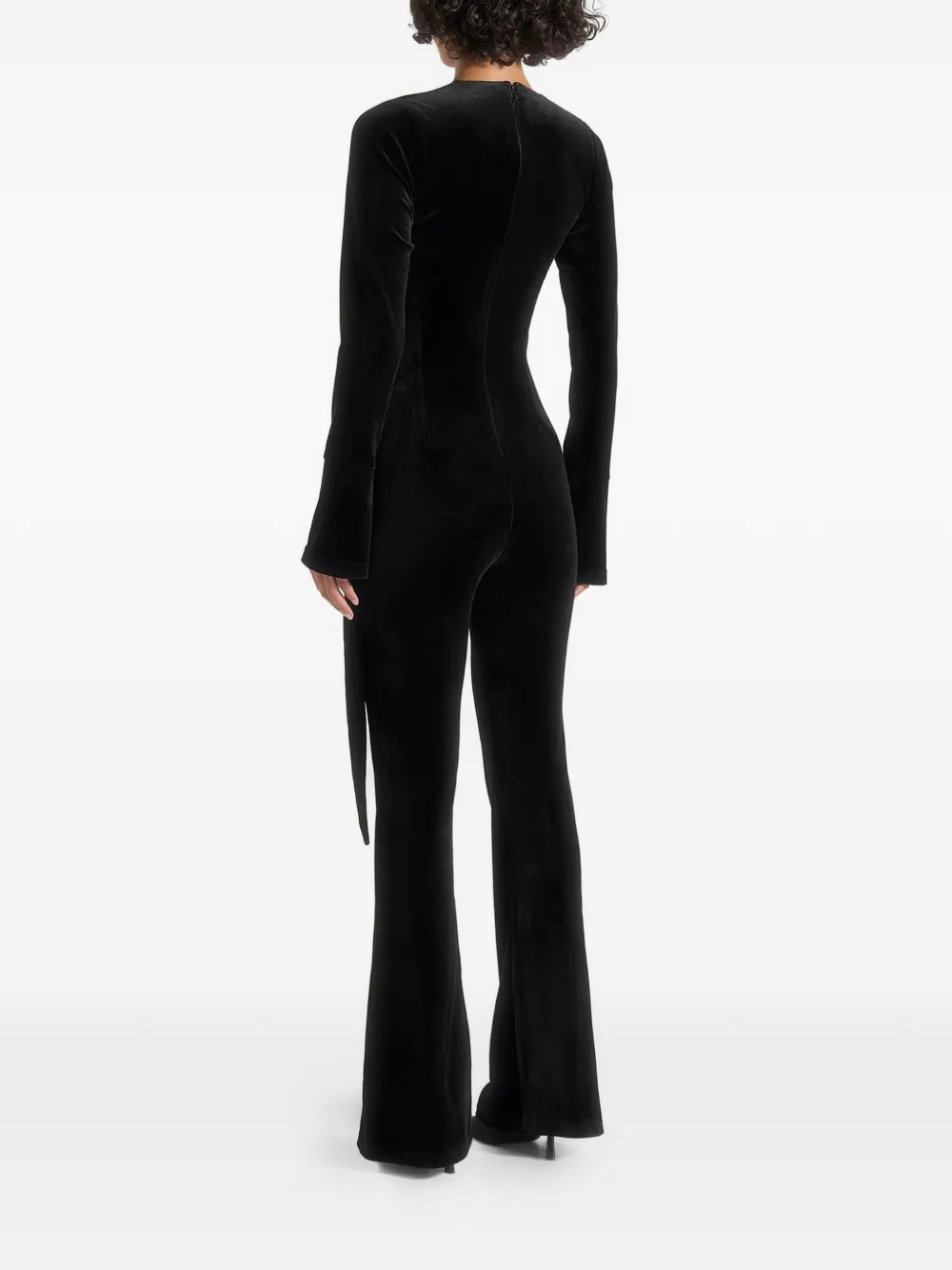 Manière De Voir Solel velour-effect jumpsuit | Full Length | Image 2