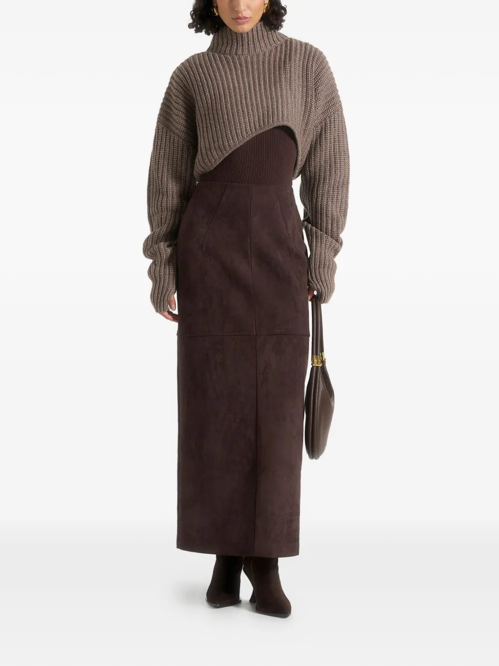 Manière De Voir Célie Maxi Skirt In Brown