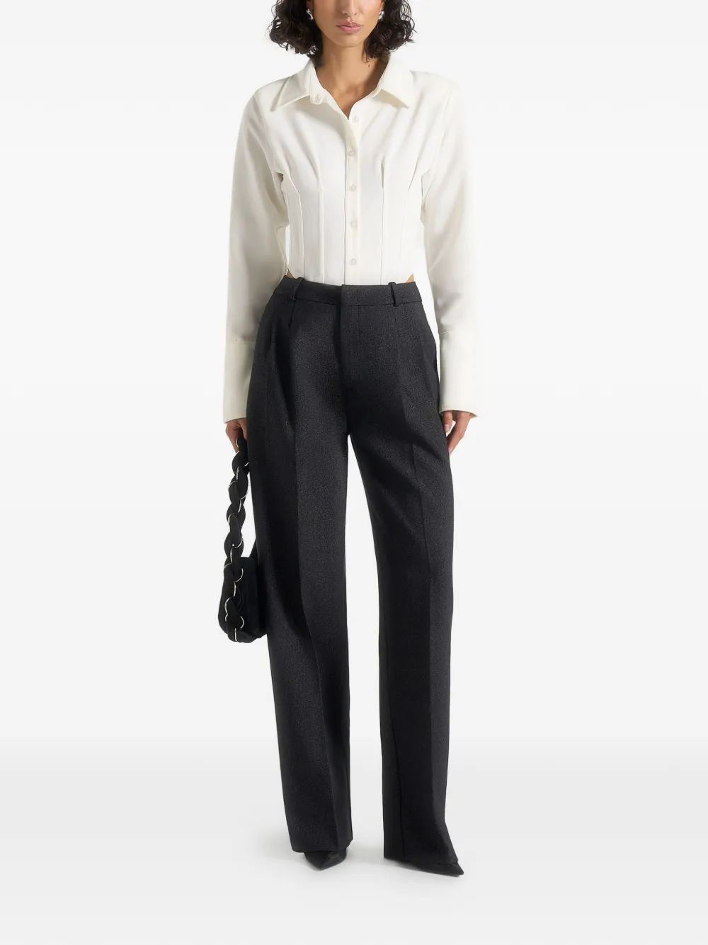 Manière De Voir Julie tailored pleated trousers - Grijs
