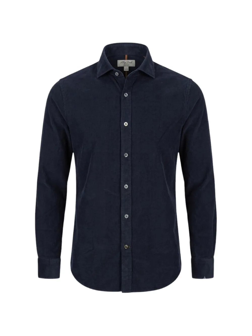 Alley Docks 963 Langarmshirt mit Cord-Effekt - Blau