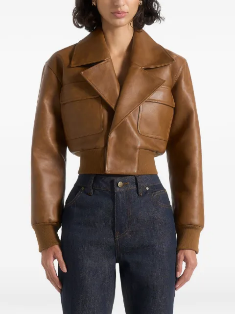 Manière De Voir Cosette lapel bomber jacket
