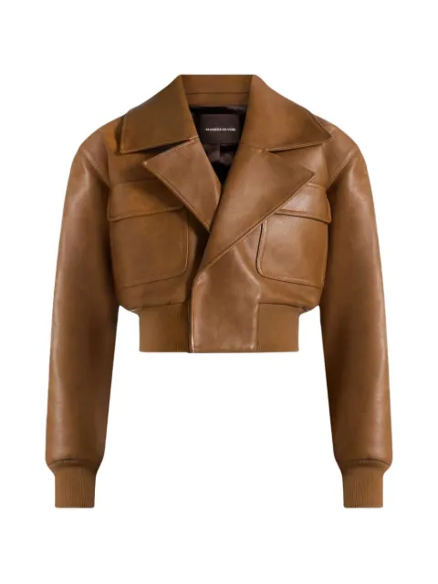 Manière De Voir Cosette lapel bomber jacket