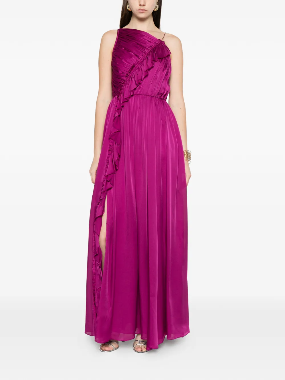 Ulla Johnson Aisha ruffled maxi dress - Paars