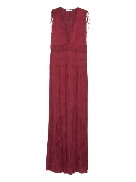 Ulla Johnson Tasneem V-neck tie-shoulder maxi dress