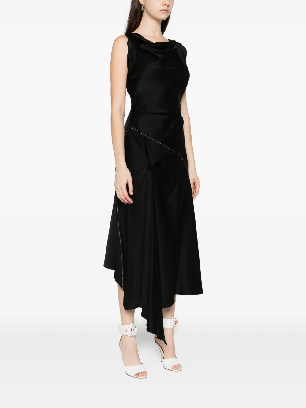 Victoria Beckham Mini-jurk met col Zwart