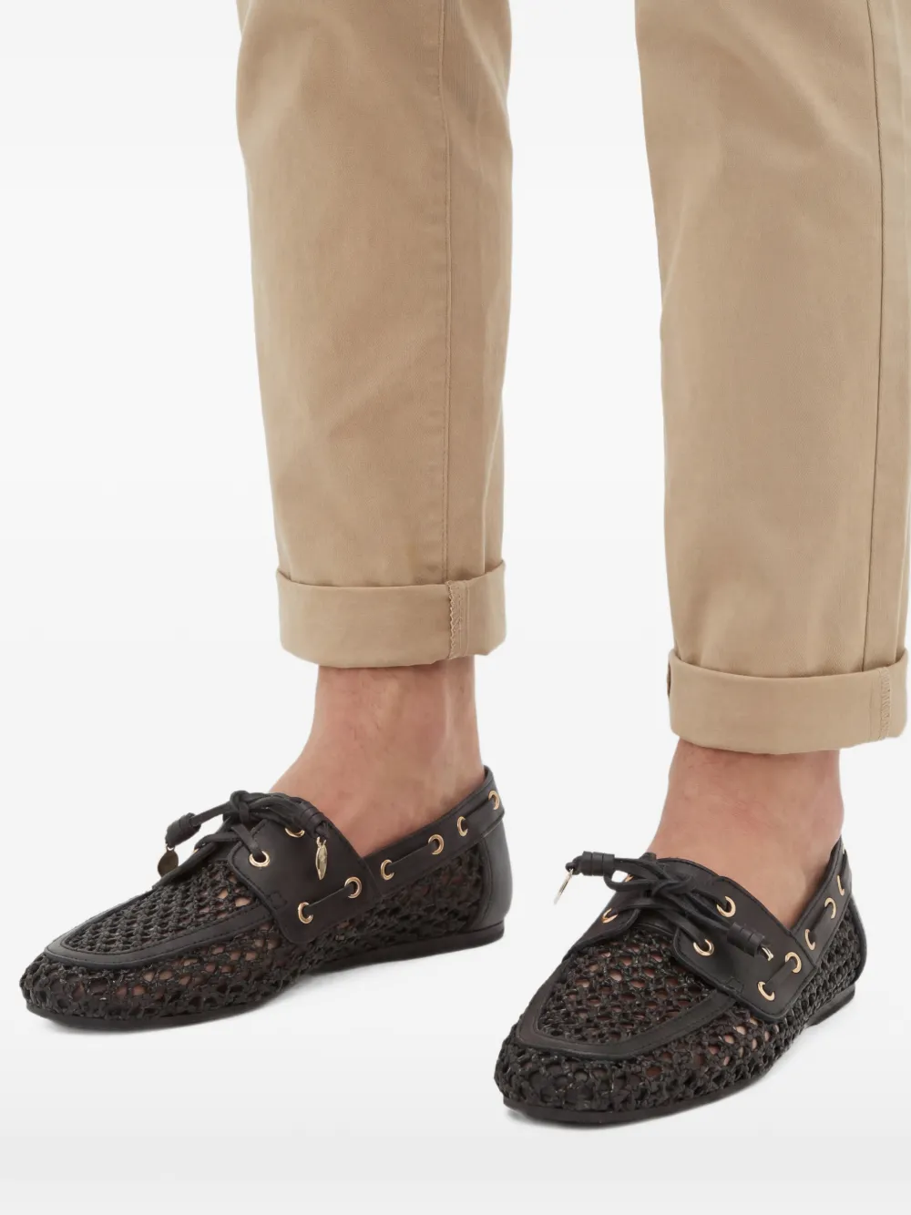 Ancient Greek Sandals Geweven derby schoenen Zwart